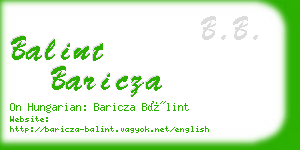 balint baricza business card